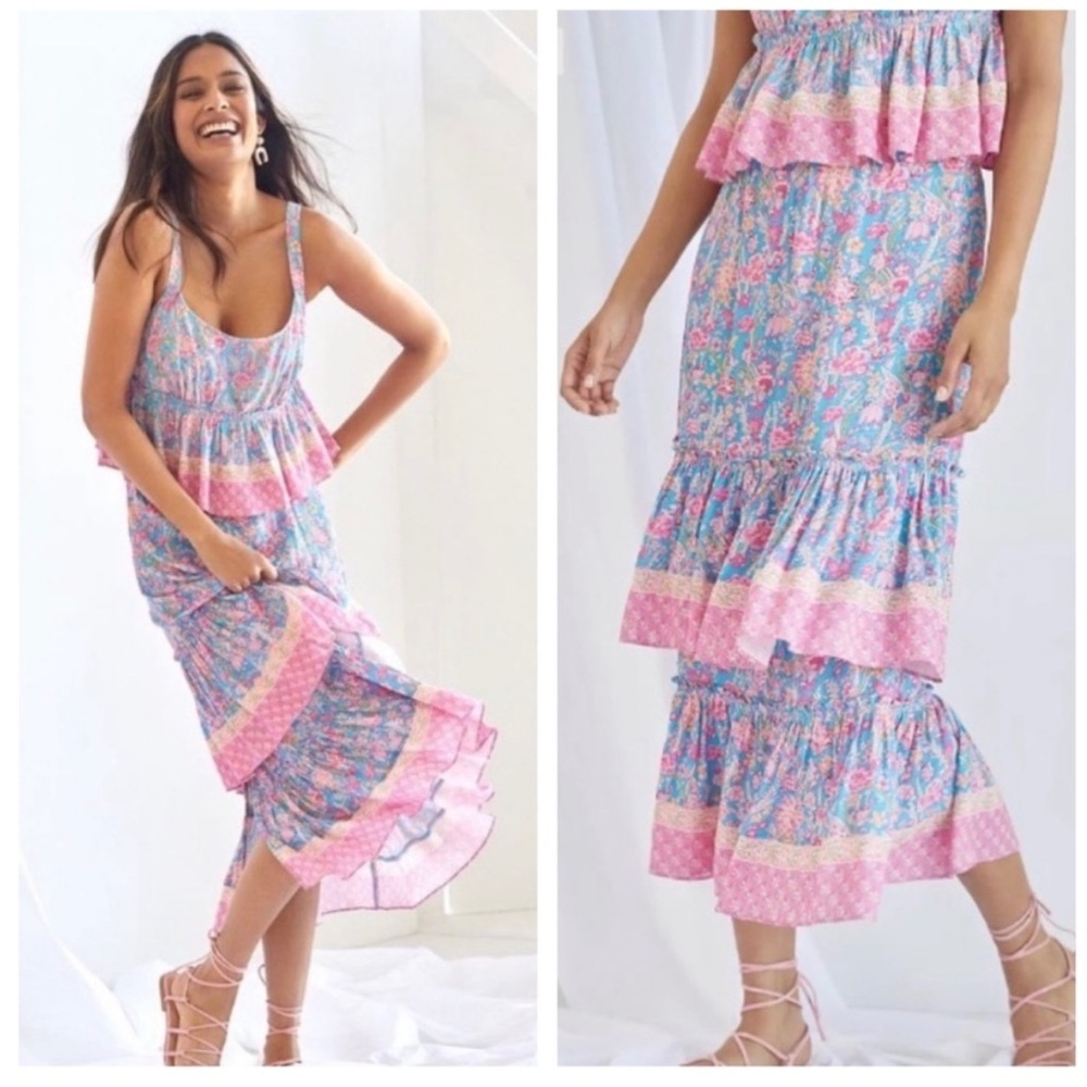 ANTHROPOLOGIE Plenty by Tracy Reese Meadow Tiered Skirt Size 2X NEW